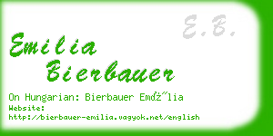 emilia bierbauer business card
